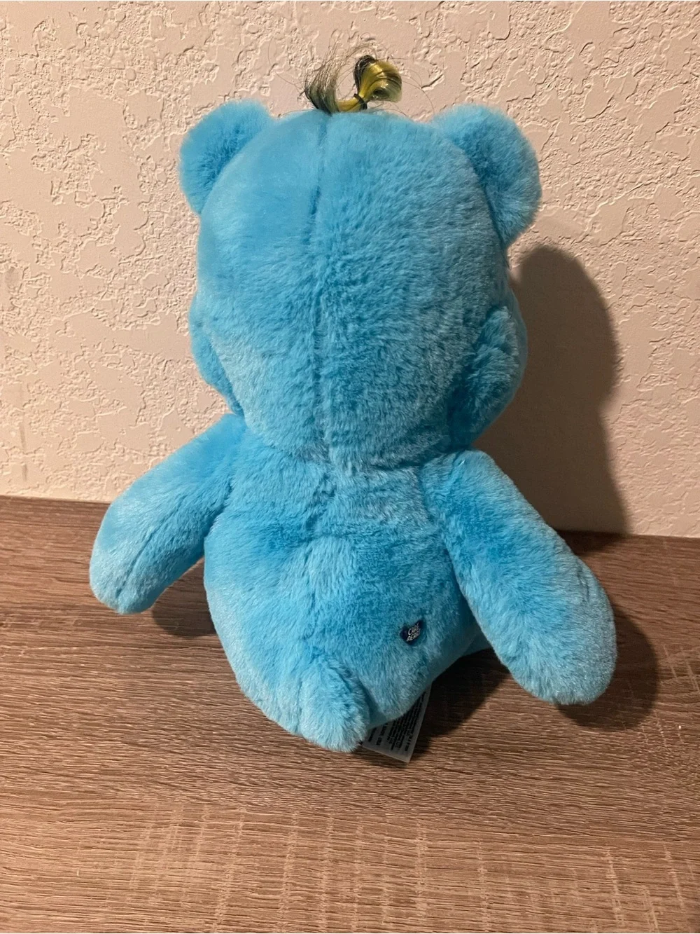 Care Bears Blue Storm Music Bear Plush with Black Belly Badge
